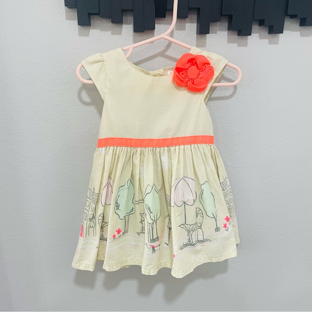Cherokee 12 Months Baby Girl City Walk Dress